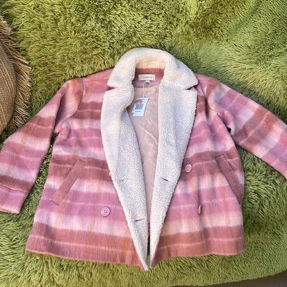 Lspace Plaid About You Jacket NWT in Seashore Oasis Plaid Size Small $264 - Picture 6 of 11